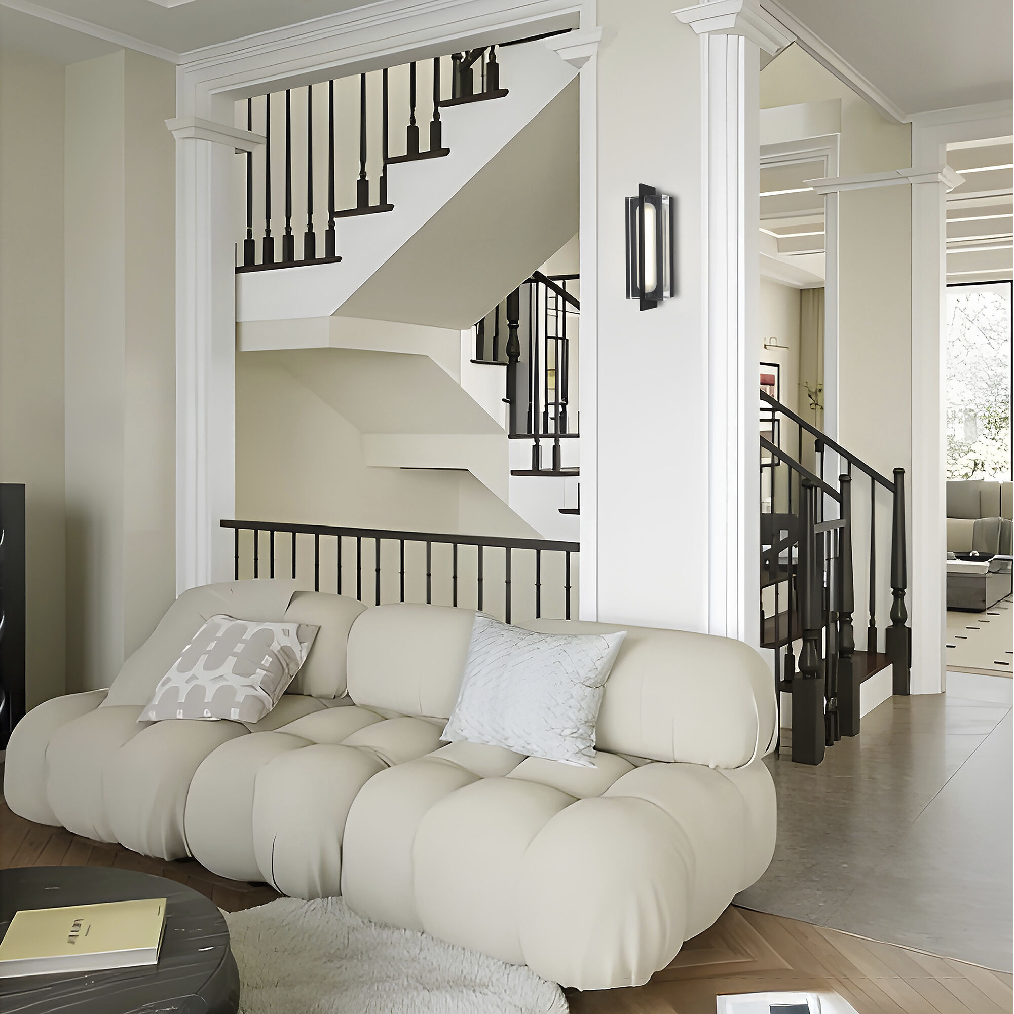 Avani LED 14.63 inch Sand Black Outdoor Wall Sconce